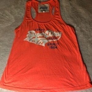 Superdry Woman’s Tank in medium bright orange